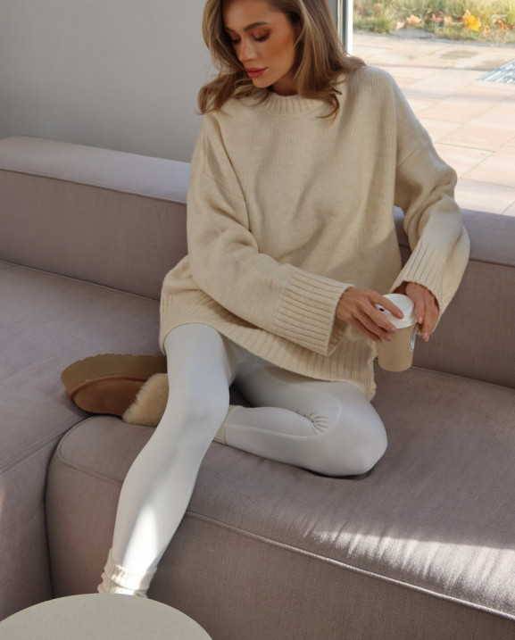 109 Светр в’язаний з акцентним коміром